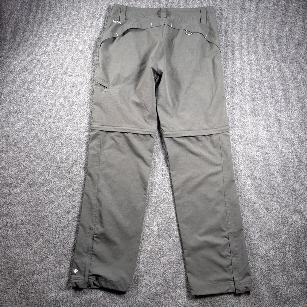 Columbia Silver Ridge Convertible Pants Womens 8 Gray Omni Shade Hiking Zip Off - Picture 8 of 16